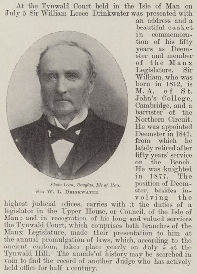 Sir W L Drinkwater av English Photographer