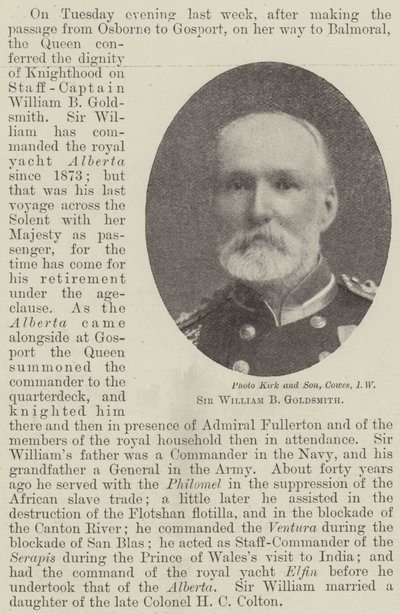 Sir William B Goldsmith av English Photographer
