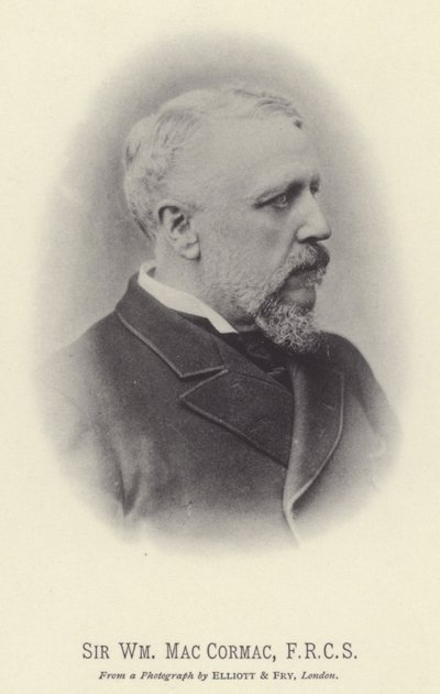 Sir William MacCormac, FRCS (foto i svartvitt) av English Photographer