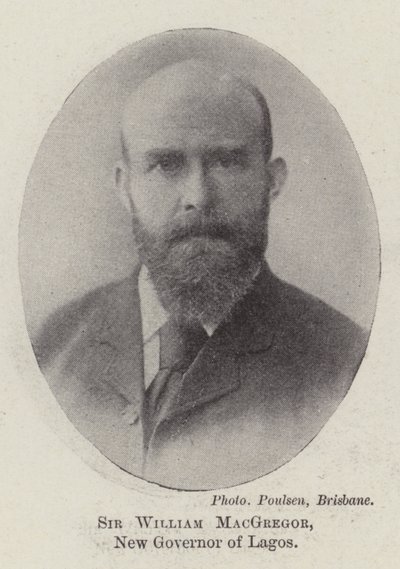 Sir William MacGregor, Lagos ny guvernör av English Photographer