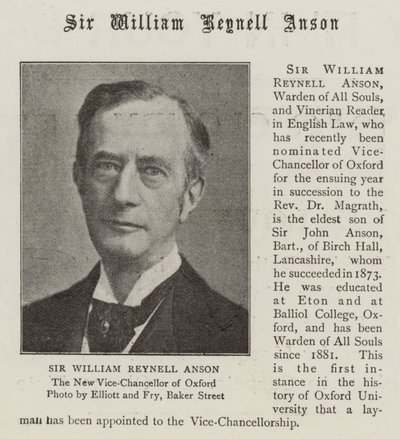 Sir William Reynell Anson av English Photographer