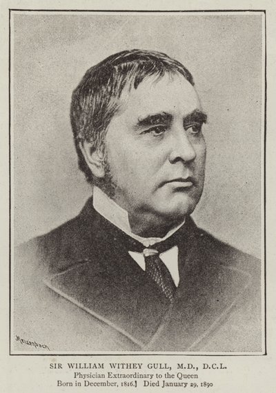 Sir William Withey Gull, MD, DCL av English Photographer
