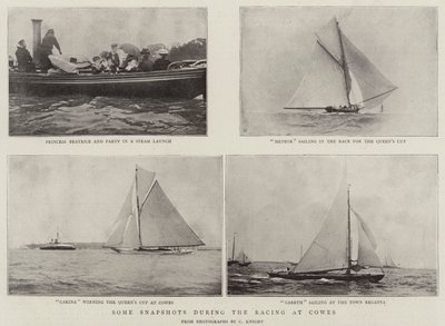 Några ögonblicksbilder under tävlingen på Cowes av English Photographer