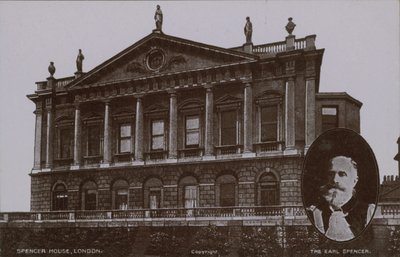 Spencer House, London med (inlagd) The Earl Spencer av English Photographer