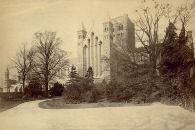 St Albans Abbey (svartvitt foto) av English Photographer