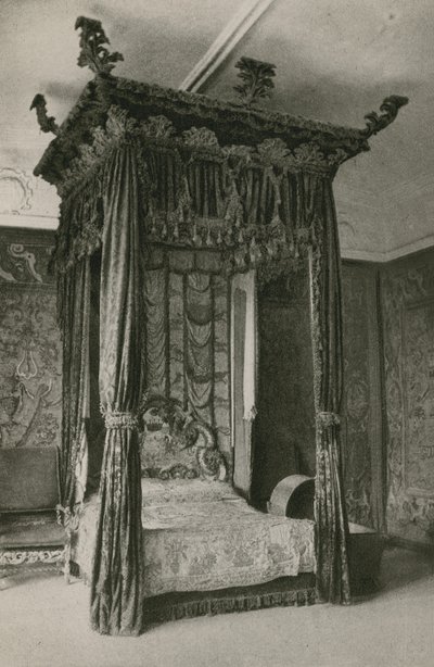 State Bedroom, Haddon Hall av English Photographer