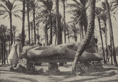 Staty av Ramses II, liggande i staden som Jeremia sa att skulle vara utan invånare av English Photographer