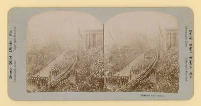 Stereoskopiskt tryck av drottning Victorias diamantjubileum, 28 juni 1897 av English Photographer