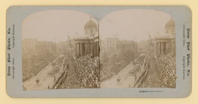 Stereoskopiskt tryck av drottning Victorias diamantjubileum, 28 juni 1897 av English Photographer