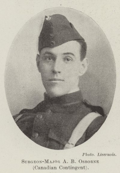 Kirurg-major A B Osborne, kanadensisk kontingent av English Photographer