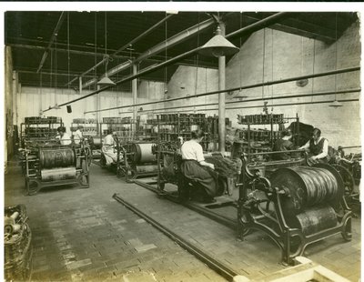 Gobelängmiljö, Hughes fabrik nr 2, 1923 av English Photographer