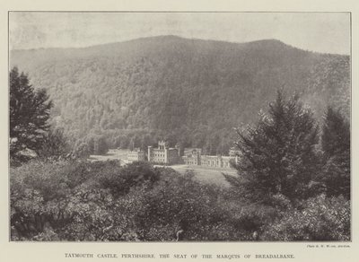 Taymouth Castle, Perthshire, säte för markisen av Breadalbane av English Photographer
