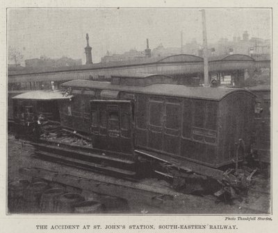 Olyckan vid St Johns Station, South-Eastern Railway av English Photographer