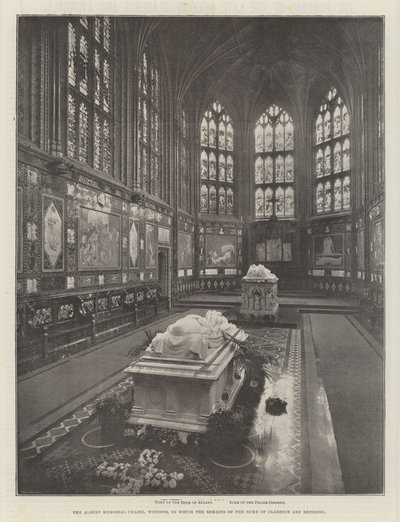 Albert Memorial Chapel, Windsor, där resterna av hertigen av Clarence vilar av English Photographer