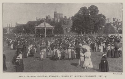 Alexandra Gardens, Windsor, invigd av prinsessan Christian, 15 juli av English Photographer