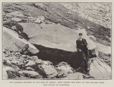 Det påstådda mordet på Isle of Arran, plats där turistrosens kropp hittades på Goatfell av English Photographer