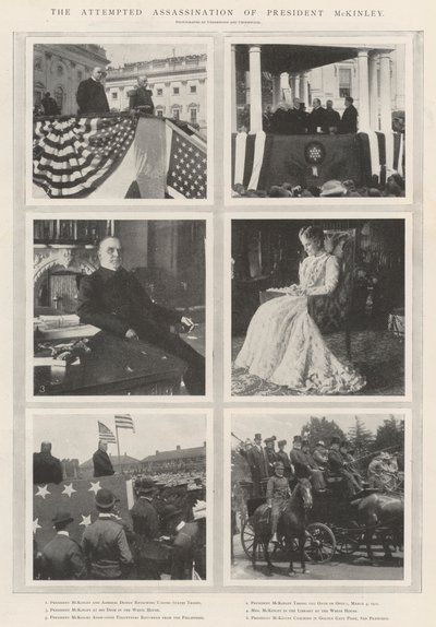 Mordförsöket på president McKinley av English Photographer