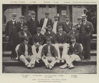 Det australiska cricketlaget av English Photographer