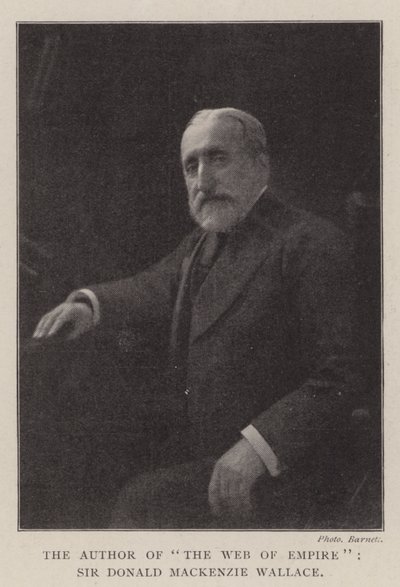 Författaren till The Web of Empire, Sir Donald Mackenzie Wallace av English Photographer