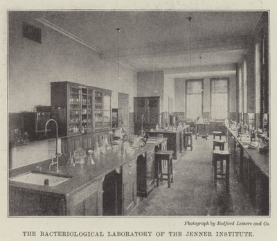 Jennerinstitutets bakteriologiska laboratorium av English Photographer