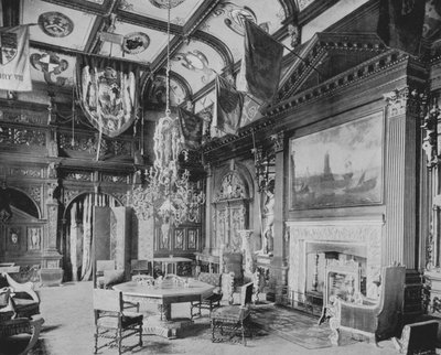 The Banqueting Hall, Knebworth (s/v foto) av English Photographer