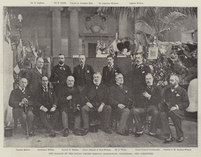 Basaren vid Royal United Service Institution, Whitehall, kommittén av English Photographer
