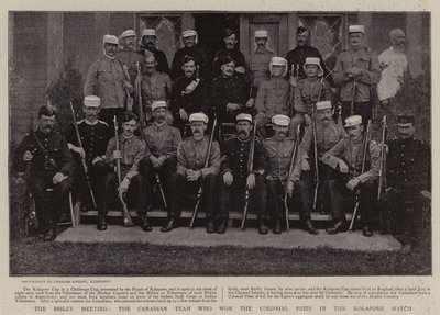 Bisley Meeting, det kanadensiska laget som vann Colonial Prize i Kolapore Match av English Photographer