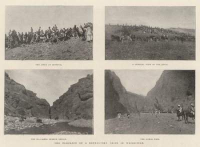 Blockaden av en eldfast stam i Waziristan av English Photographer