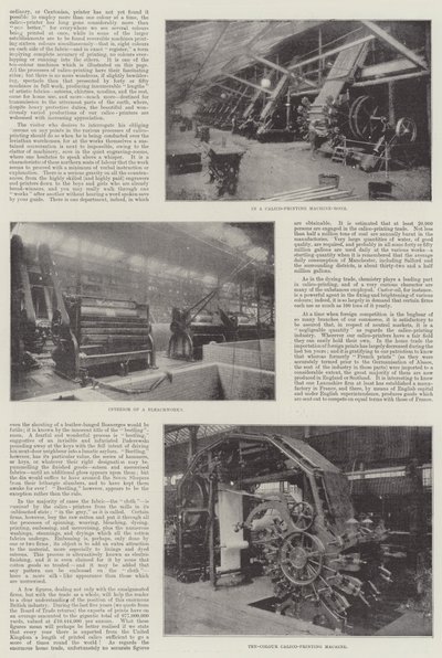 Den brittiska Calico-Printing Industry av English Photographer