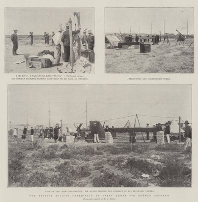Den brittiska Eclipse Expeditionen till Spanien under Sir Norman Lockyer av English Photographer