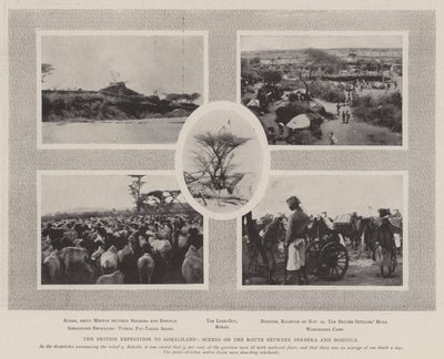 Den brittiska expeditionen till Somaliland, scen på vägen mellan Berbera och Bohotle av English Photographer