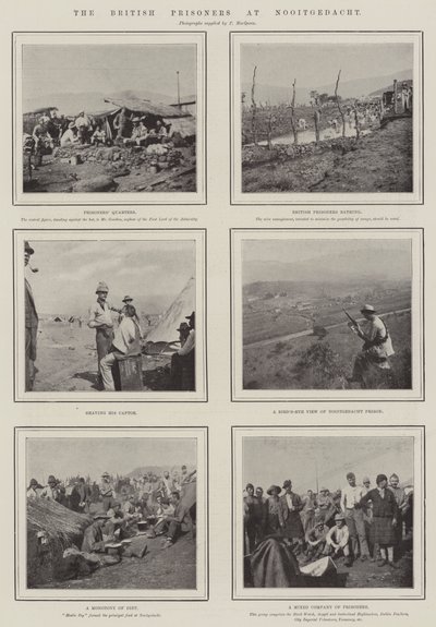 De brittiska fångarna vid Nooitgedacht av English Photographer