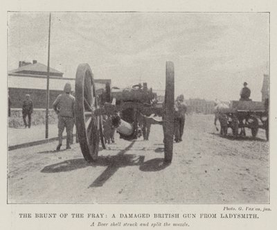 The Brunt of the Fray, en skadad brittisk pistol från Ladysmith av English Photographer
