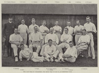 Cape Team of Cricketers, som börjar spela den 21 maj, på Sheffield Park av English Photographer