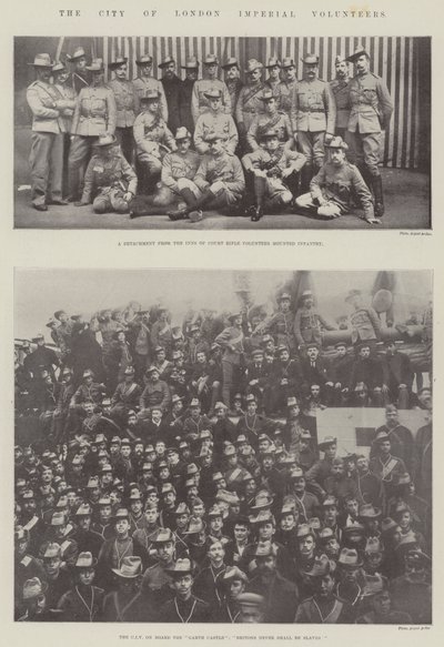 The City of London Imperial Volunteers av English Photographer