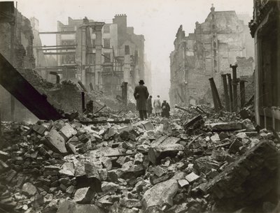 City of London efter ett bombräd av English Photographer