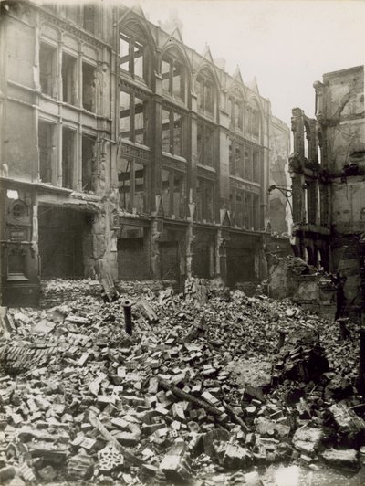 City of London efter ett bombräd av English Photographer