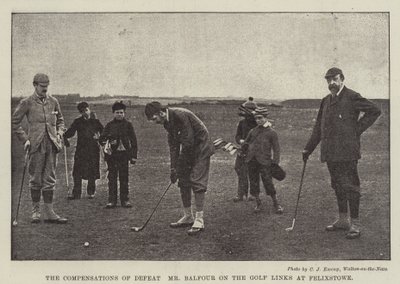 Nederlagets kompensationer, Mr Balfour på Golf Links på Felixstowe av English Photographer