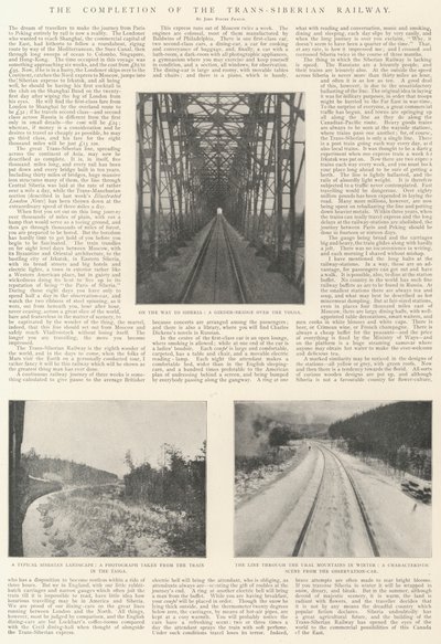 Slutförandet av den transsibiriska järnvägen av English Photographer