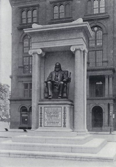 Cooper Institute and Monument, New York (s/v foto) av English Photographer