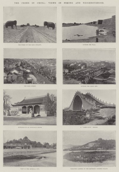 Krisen i Kina, synpunkter i Peking och grannskapet av English Photographer