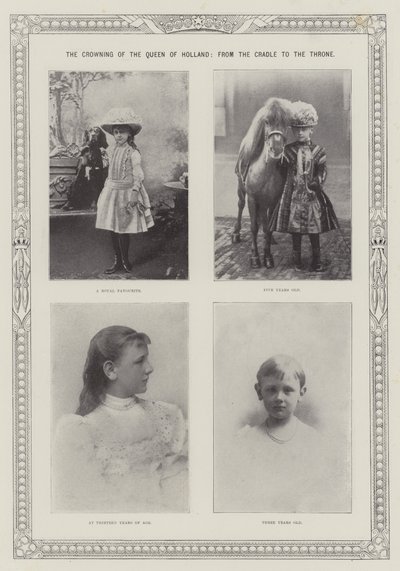 Krönandet av drottningen av Holland, från vaggan till tronen av English Photographer