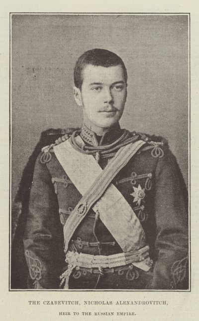 Czarevitchen, Nicholas Alexandrovitch, arvtagare till det ryska imperiet av English Photographer