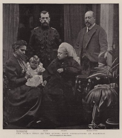 Czars besök hos drottningen, fyra generationer på Balmoral av English Photographer