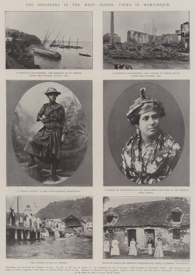 Katastroferna i Västindien, vyer på Martinique av English Photographer