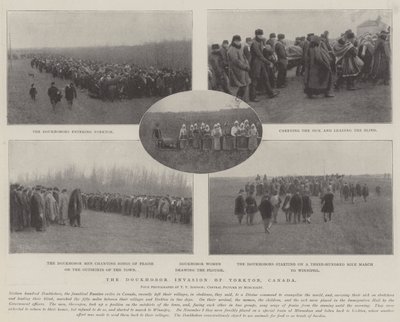 Doukhobor-invasionen av Yorkton, Kanada av English Photographer