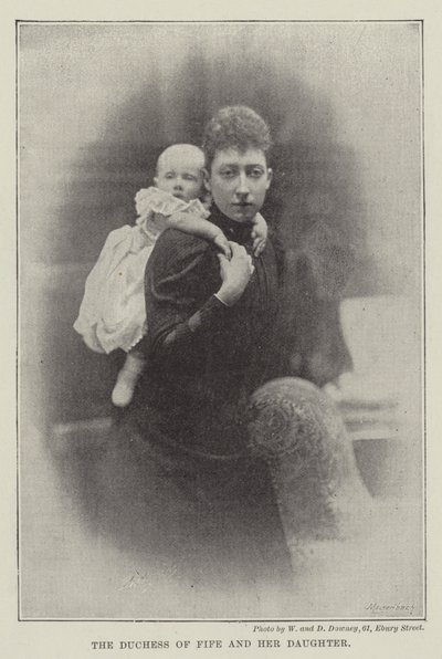 Hertiginnan av Fife och hennes dotter av English Photographer