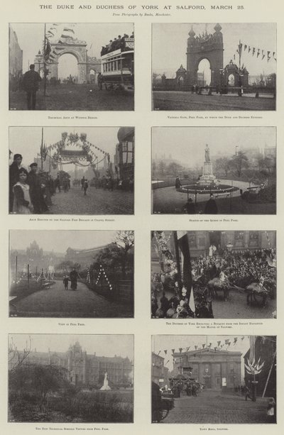 Hertigen och hertiginnan av York i Salford, 25 mars av English Photographer