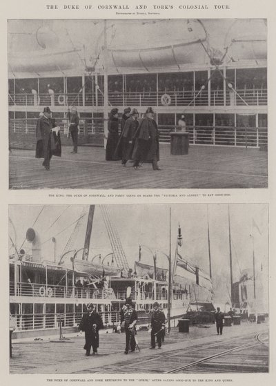 Hertigen av Cornwall och Yorks Colonial Tour av English Photographer