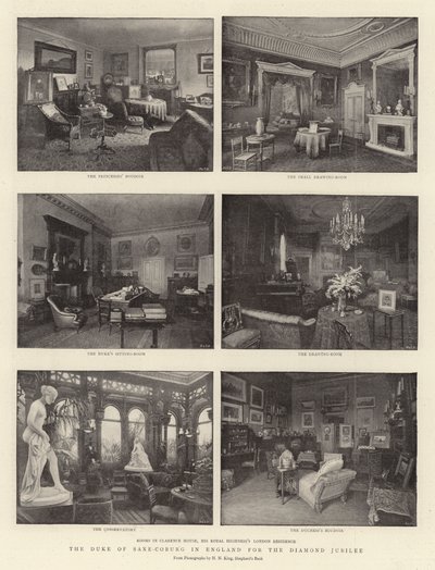 Hertigen av Saxe Coburg i England för diamantjubileet av English Photographer